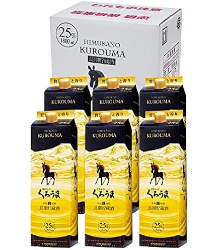 Amazon.co.jp: 神楽酒造 ひむかのくろうま 長期貯蔵 麦 25度 1800ml